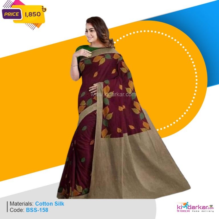 Tangail Cotton Silk Saree (BSS-158)