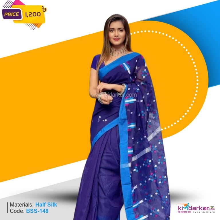 Tangail Half Silk Saree (BSS-148)