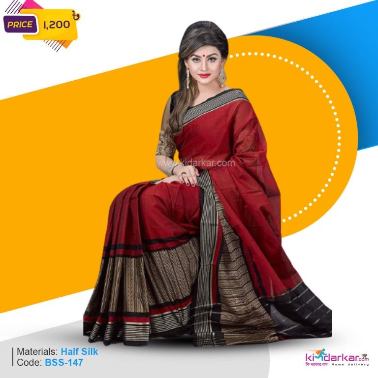 Tangail Half Silk Saree (BSS-147)